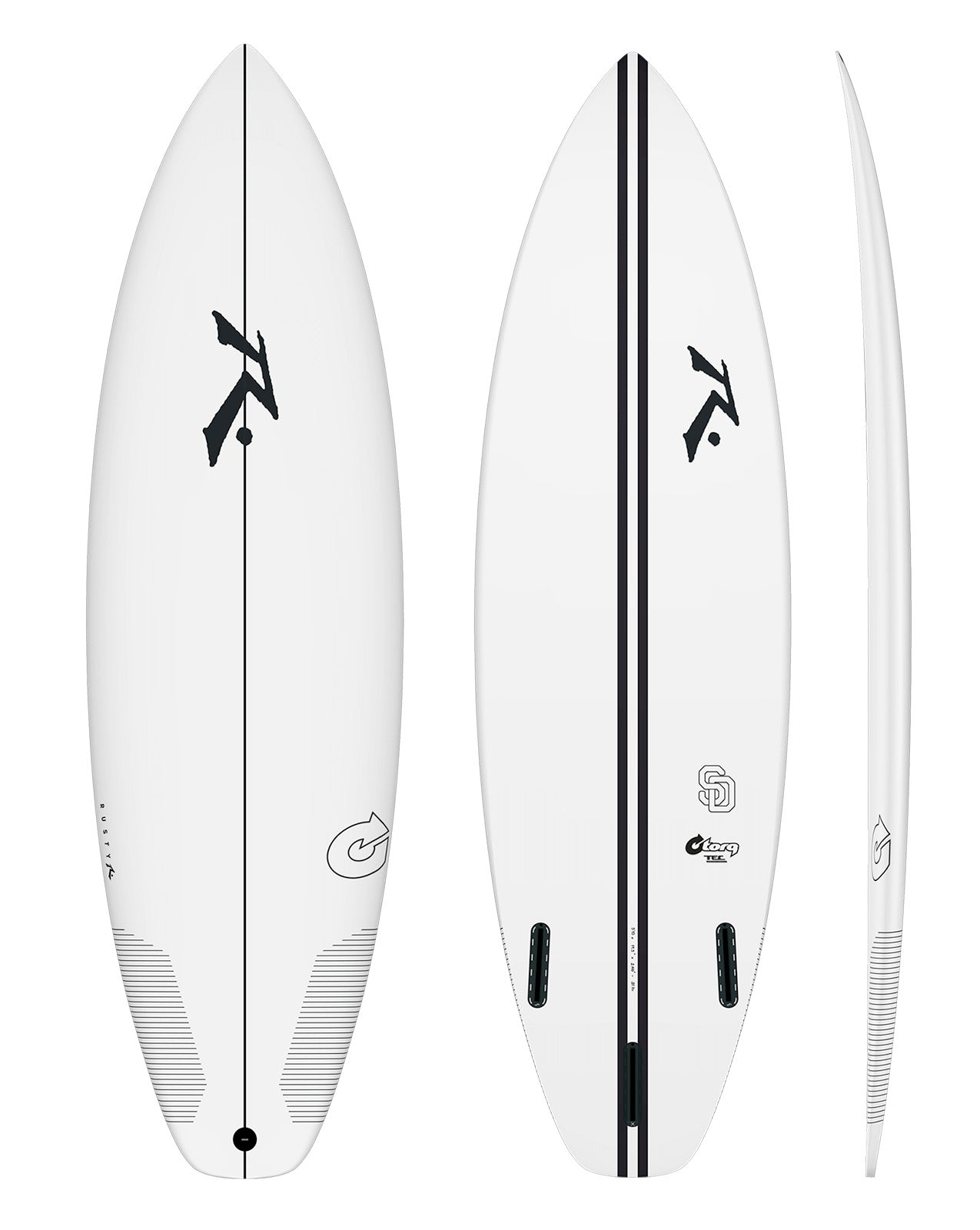 TEC RUSTY SD - 6'00" X 19 3/4 X 2 1/2, 33L FUTURES WHITE