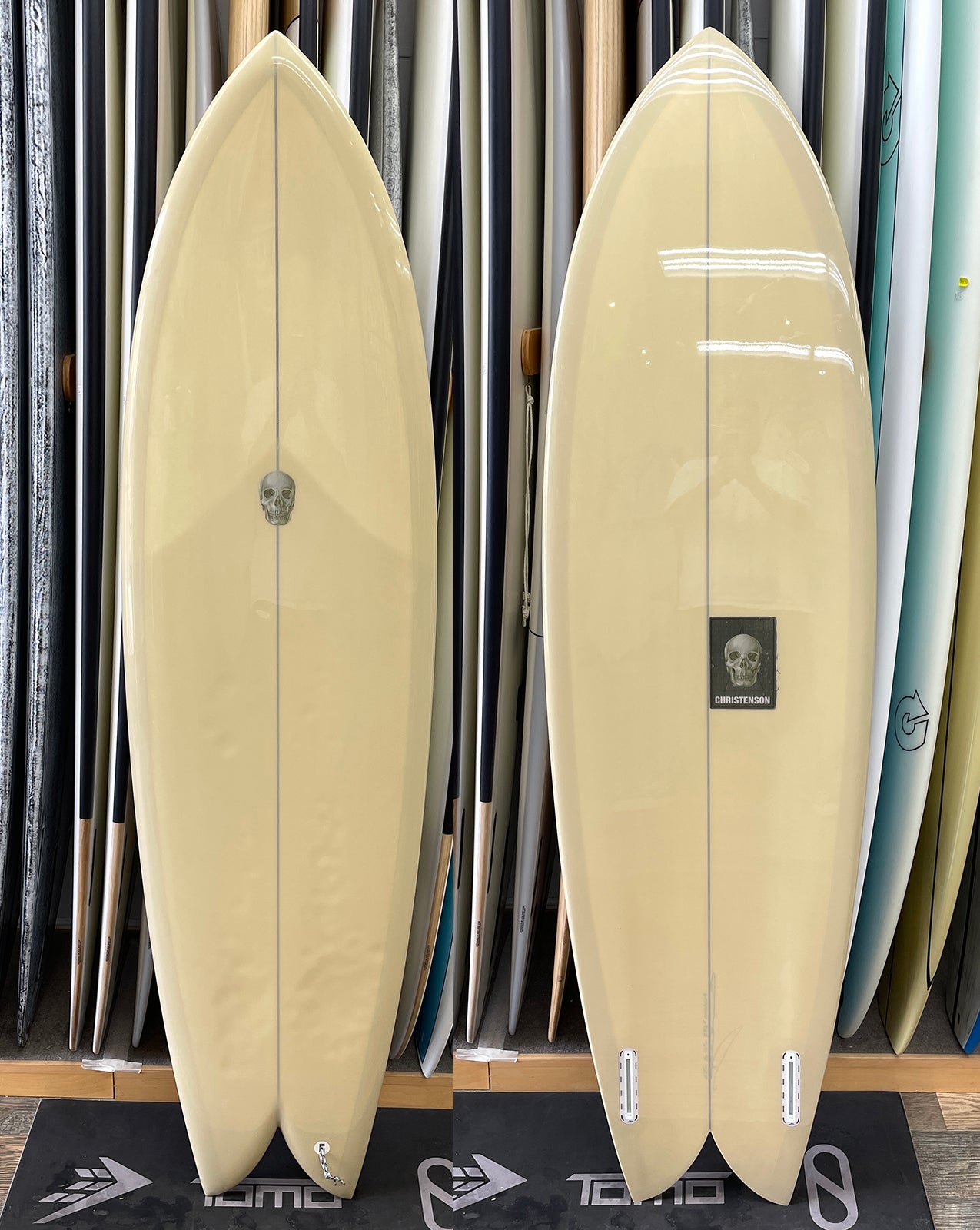 USED CHRISTENSON LONG PHISH - 6'4" X 20 1/2 X 2 7/16, FUTURES