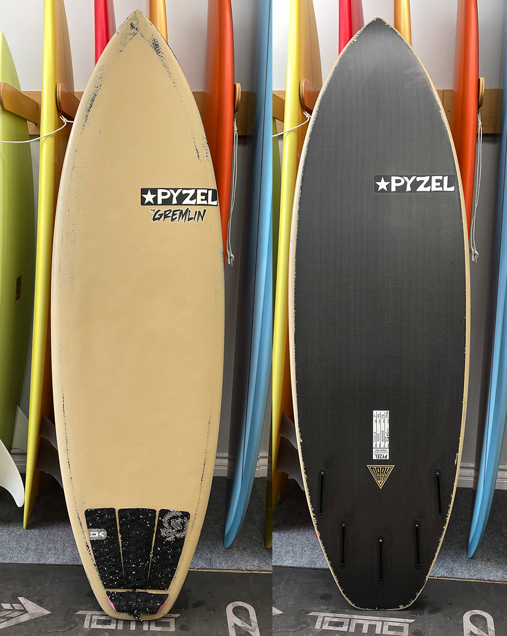 USED DARK ARTS PYZEL GREMLIN - 5'6" X 19.75 X 2.44, 29.6L FUTURES SAND