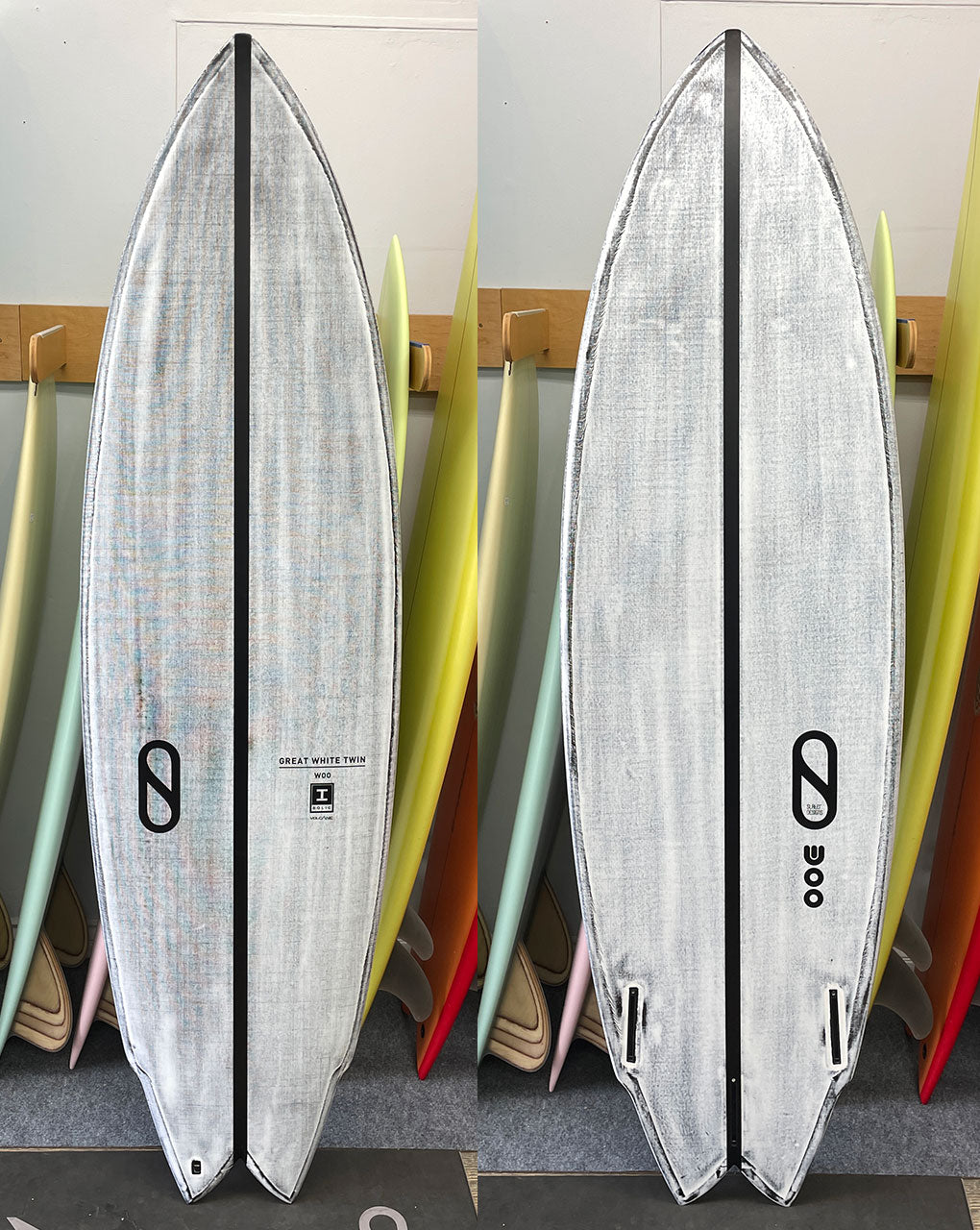 USED VOLCANIC GREAT WHITE - 6'4" X 21 9/16 X 2 7/8, 41.2L FUTURES