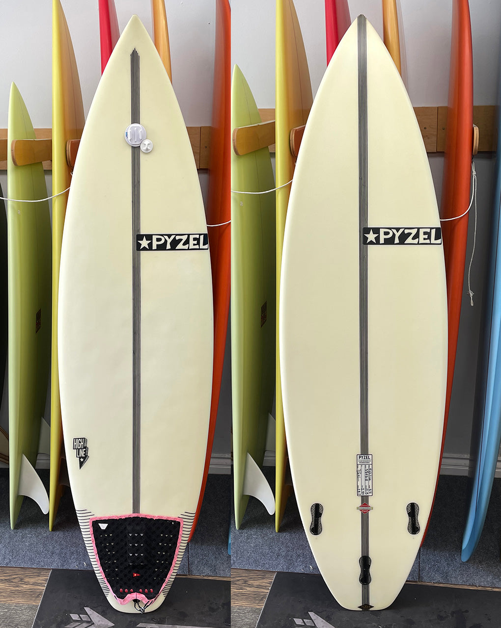 USED PYZEL EPS HIGHLINE - 5'11" X 19 1/8 X 2 7/16, 28.20L FCS2