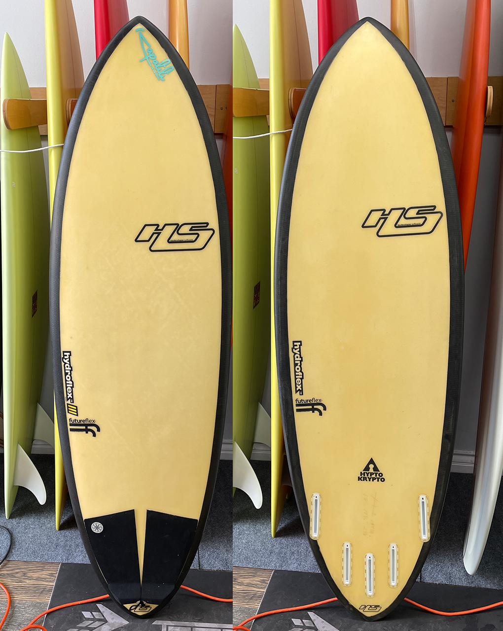 USED HAYDENSHAPES FUTURE FLEX HYPTO KRYPTO - 5'6" X 19 3/4 X 2 3/8, 28.62L FUTURES