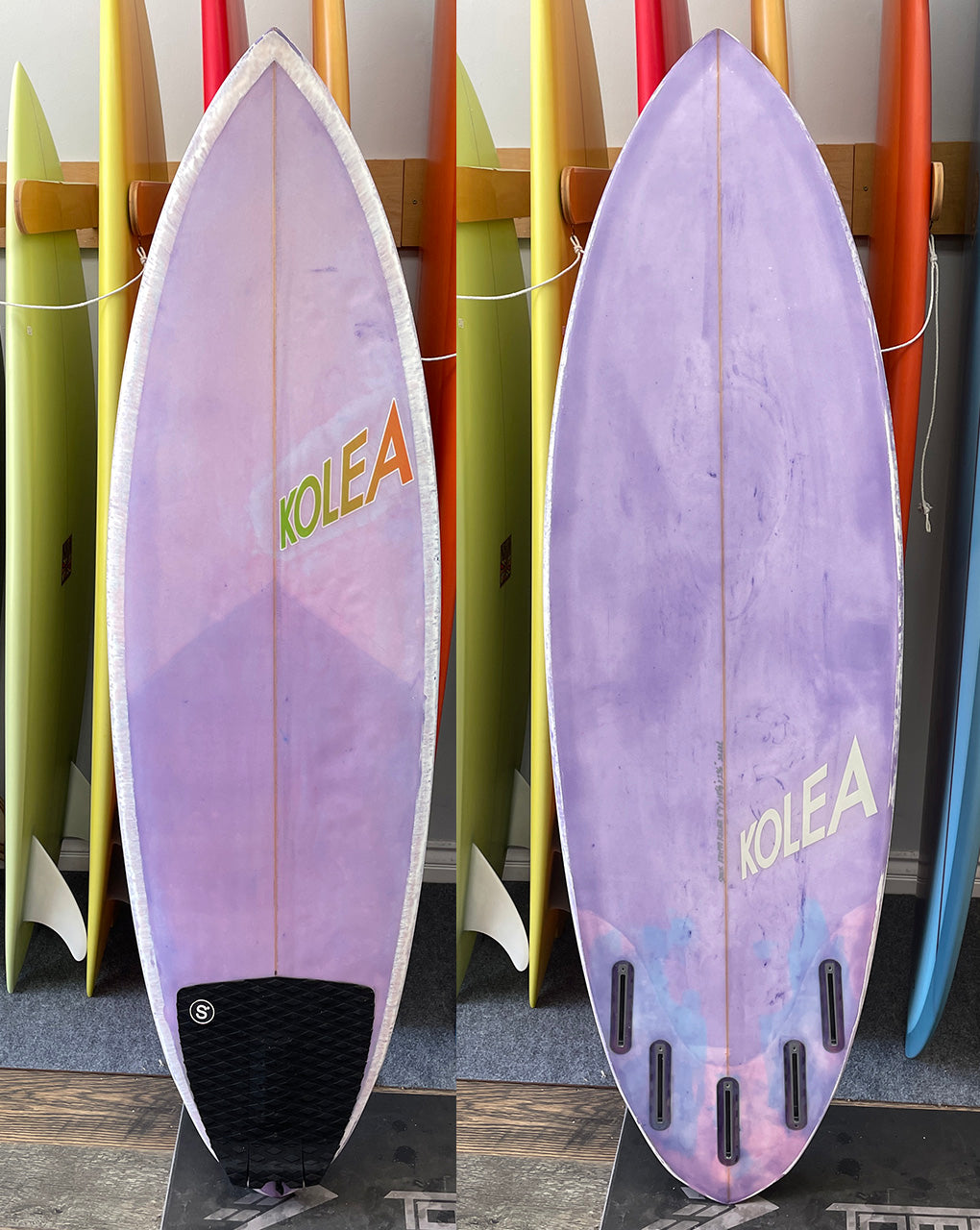 USED KOLEA SURFBOARDS EPS KRYPTO KILLER - 5'7" X 19 5/8 X 2 9/16, 29.69L FUTURES