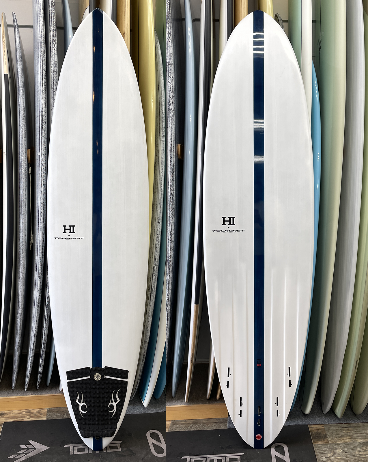 USED [中古] THUNDERBOLT RED MID 6 - 7'00" X 20 1/2 X 2 5/8, 40.3L FCS2 CANDY WHITE