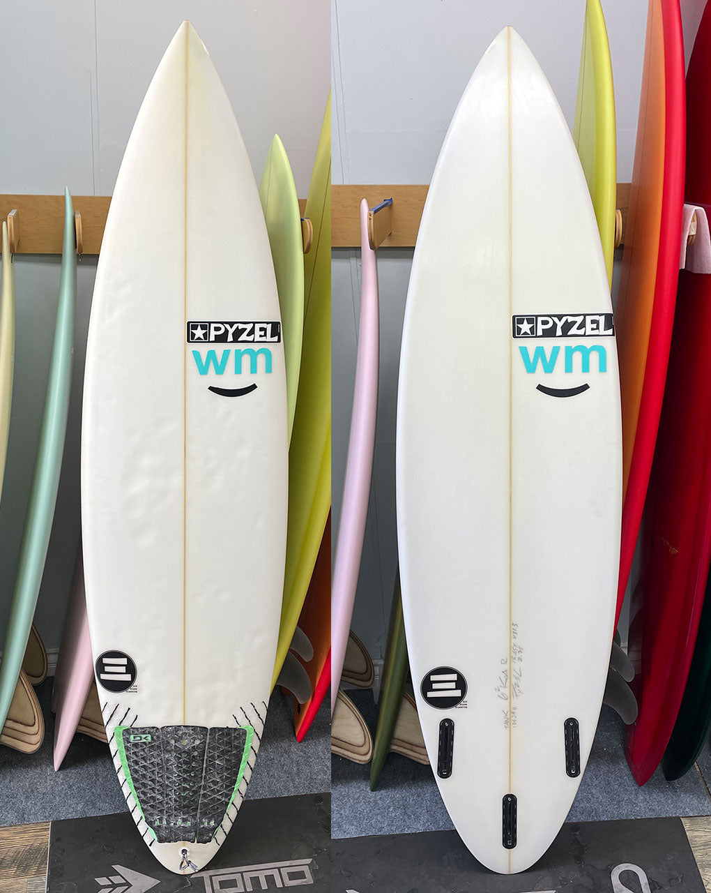 USED PYZEL TANK - 6'2" X 18.65 X 2.75, 31.3L FUTURES