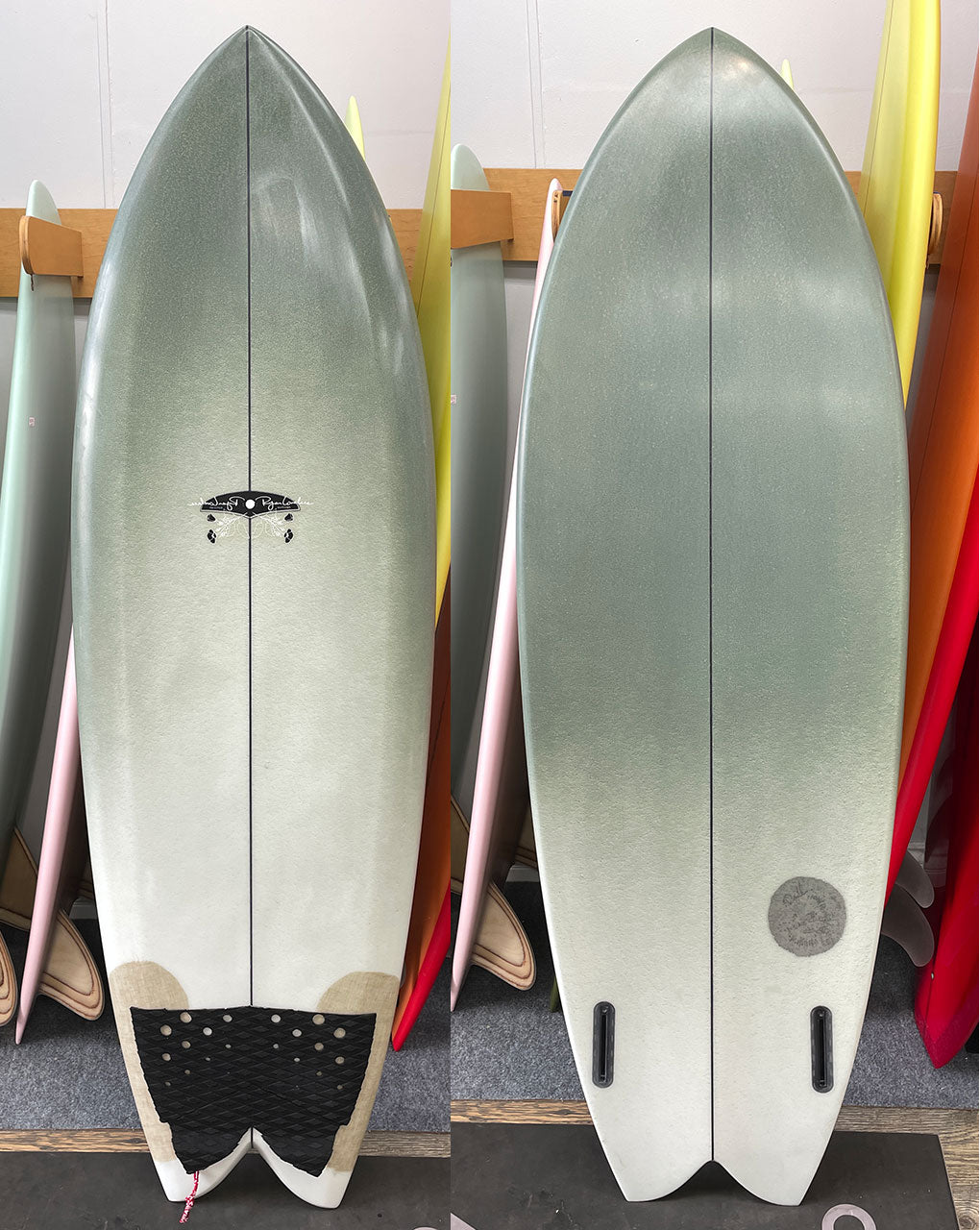 USED RYAN LOVELACE EPS/EPOXY WILL'S FISH (hand shape) - 5'7" X 21 X 2 3/4, FUTURES-