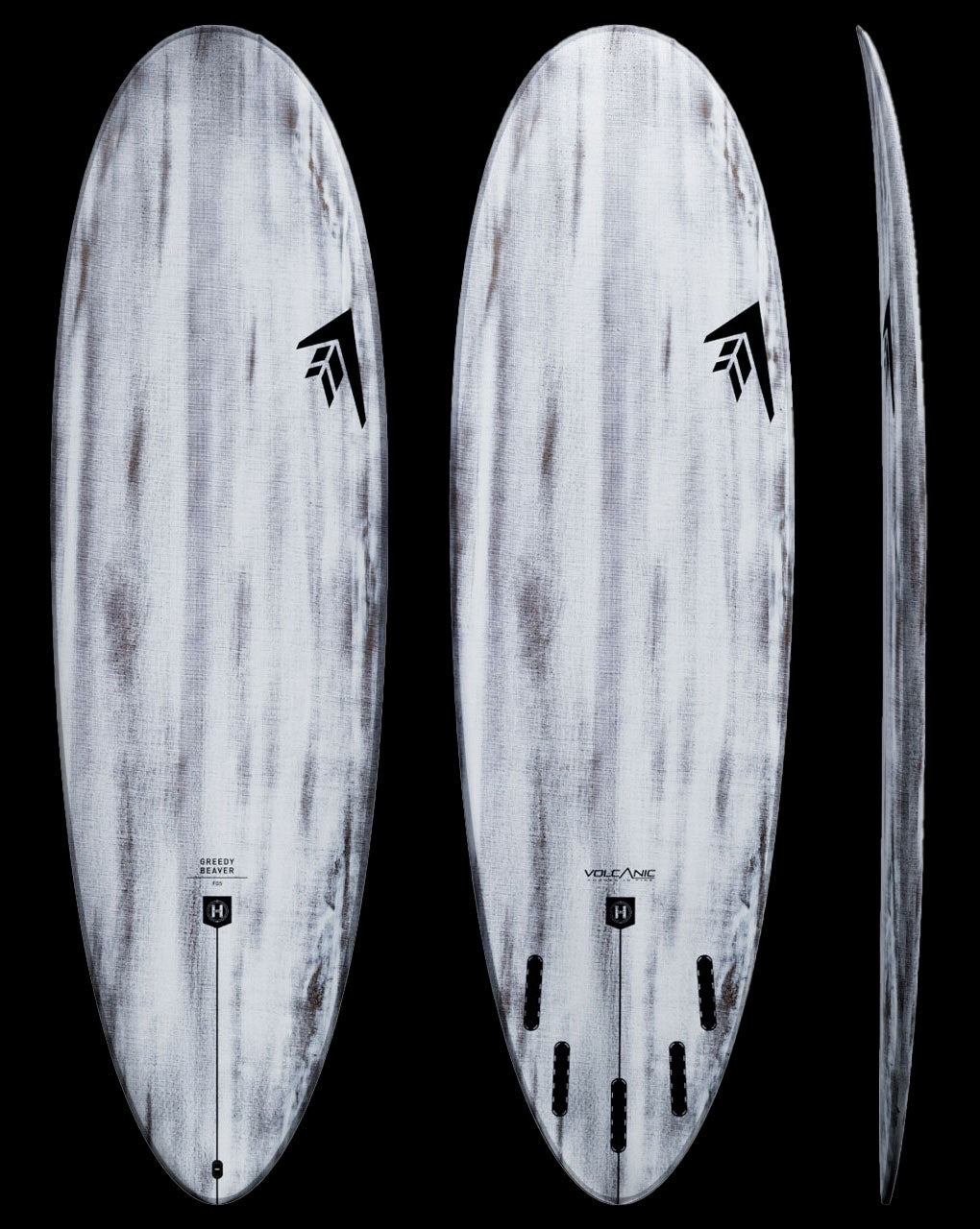 VOLCANIC GREEDY BEAVER - 6'0" X 20 3/8 X 2 7/8, 38.5L FUTURES