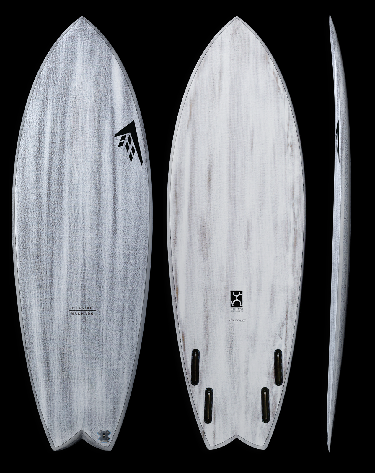 VOLCANIC SEASIDE - 5'07" X  21 5/8 X 2 1/2, 33.6L FUTURES