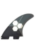 FCS II AM PC AIR CORE TRI FINS - GRAY (SMALL~LARGE)