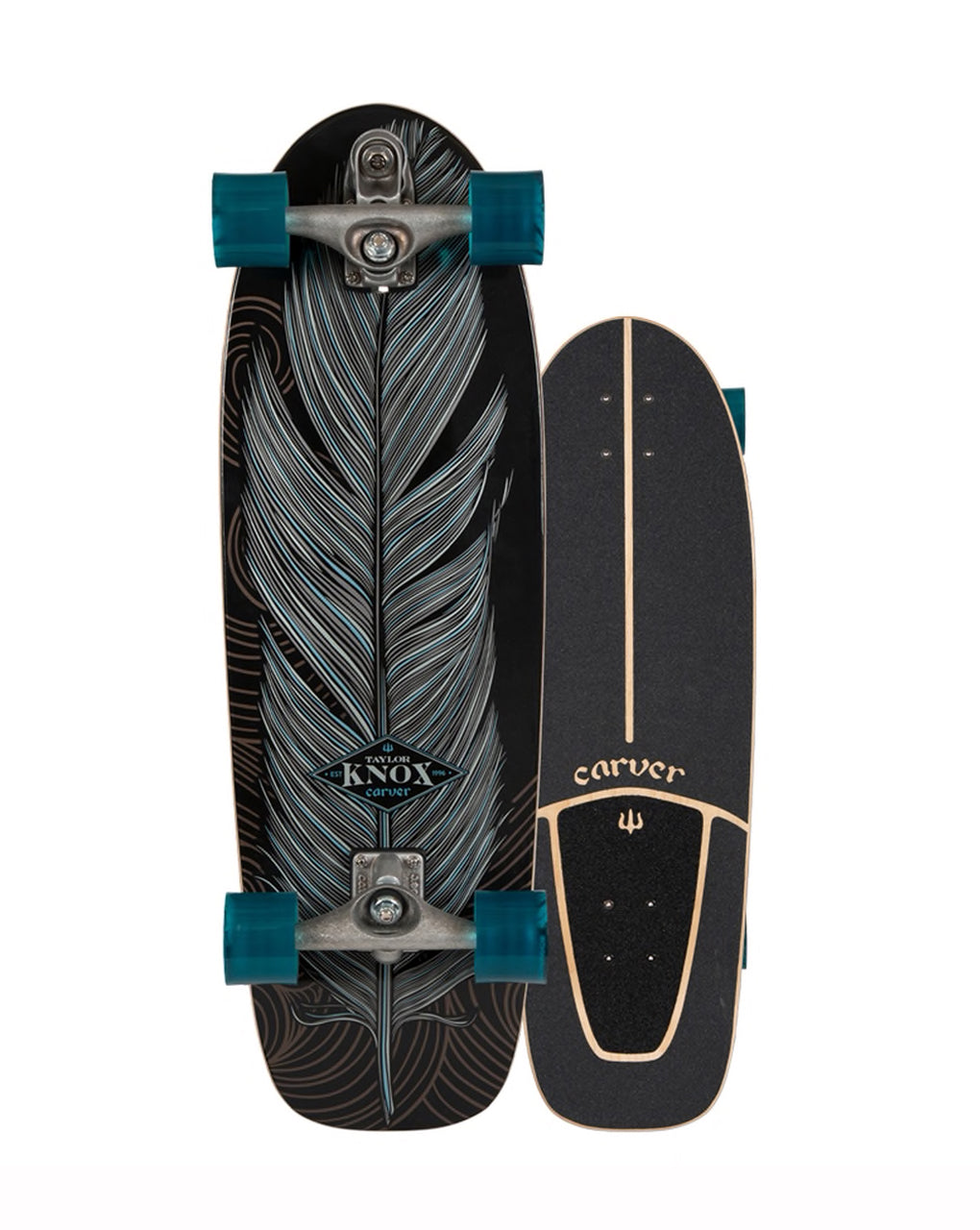 CARVER 31.25" KNOX QUILL SURFSKATE COMPLETE (2020) - C7 RAW