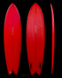 MOONSTONE - 6'06" X 19.75 X 2.63, 39.5L FUTURES - RED