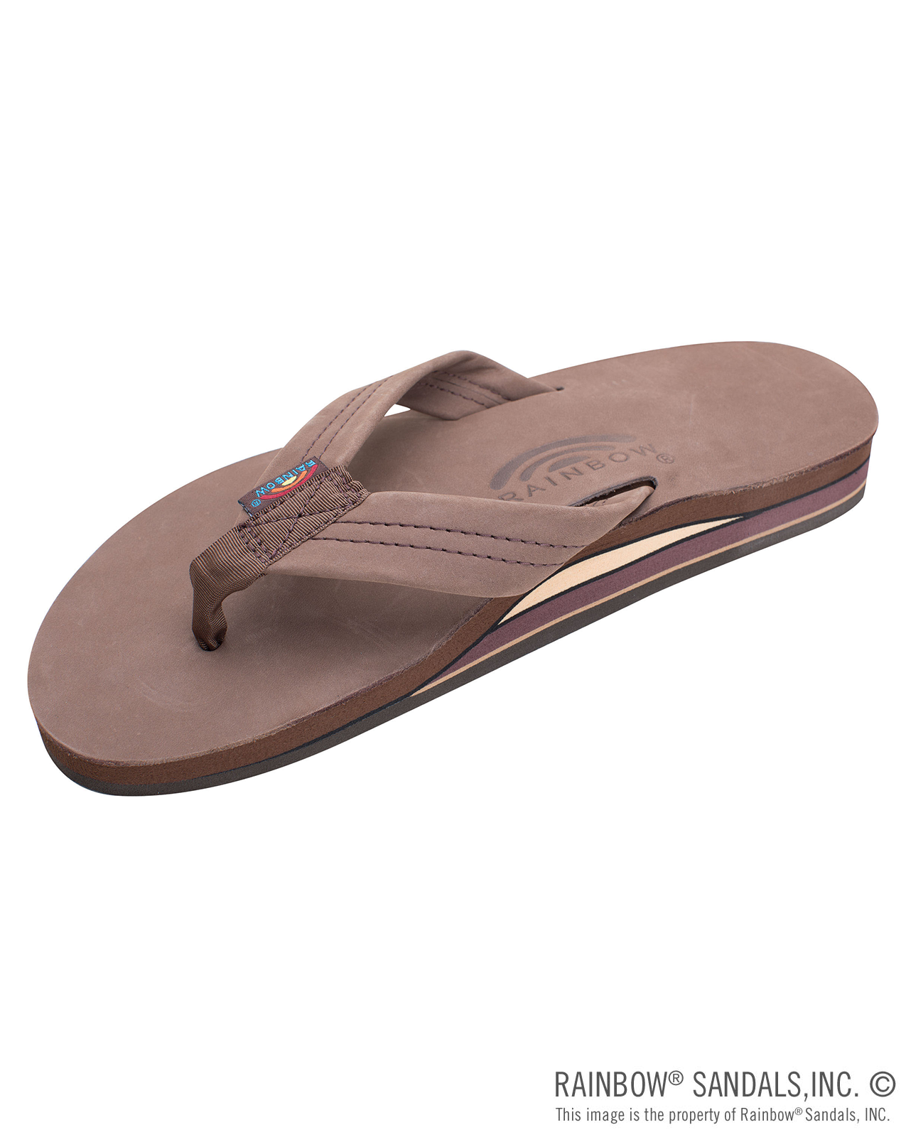 PREMIER LEATHER DUBLE LAYER SANDAL - EXPRESSO