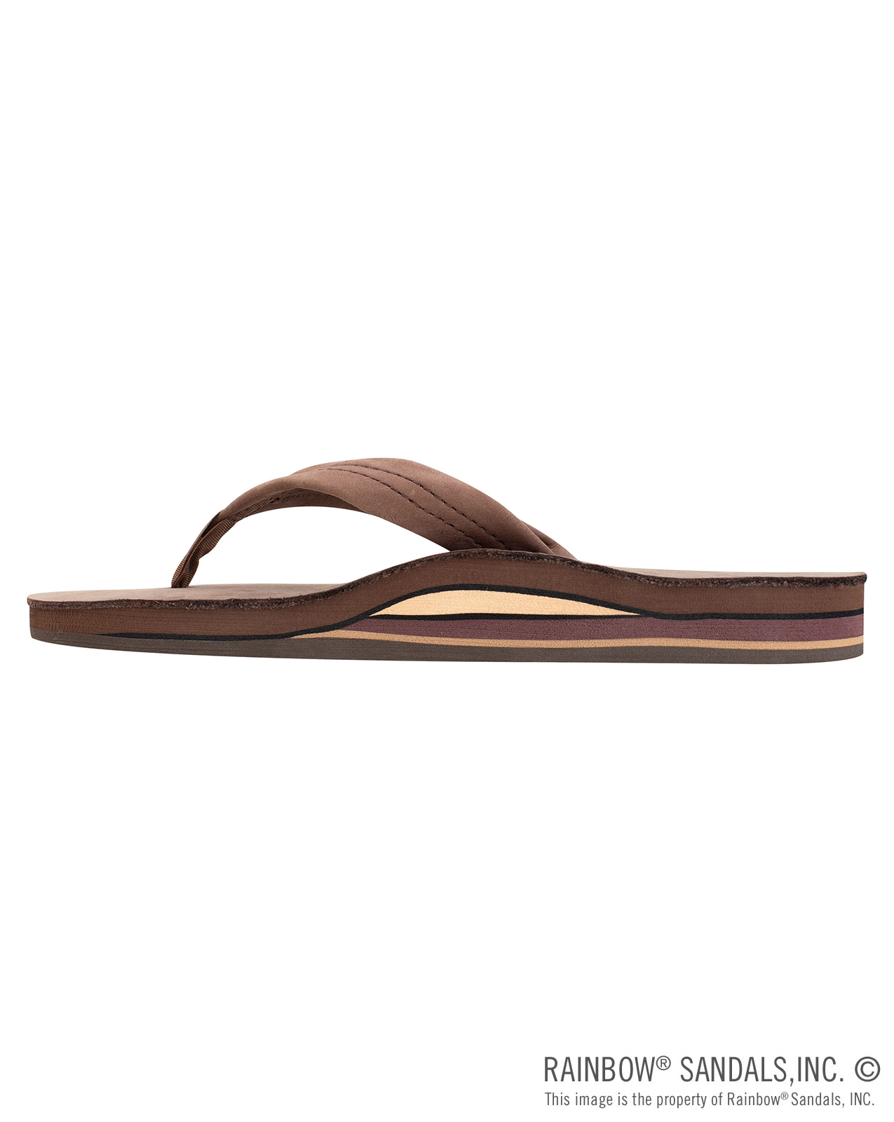 PREMIER LEATHER DUBLE LAYER SANDAL - EXPRESSO