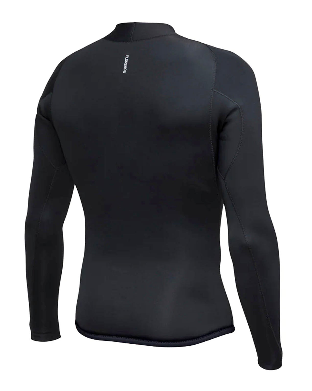 1.5MM FLATLOCK WETSUIT JACKET - BLACK