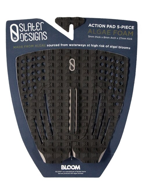 SLATER DESIGNS ACTION 5 PC ARCH TRACTION PAD - BLACK/GREY