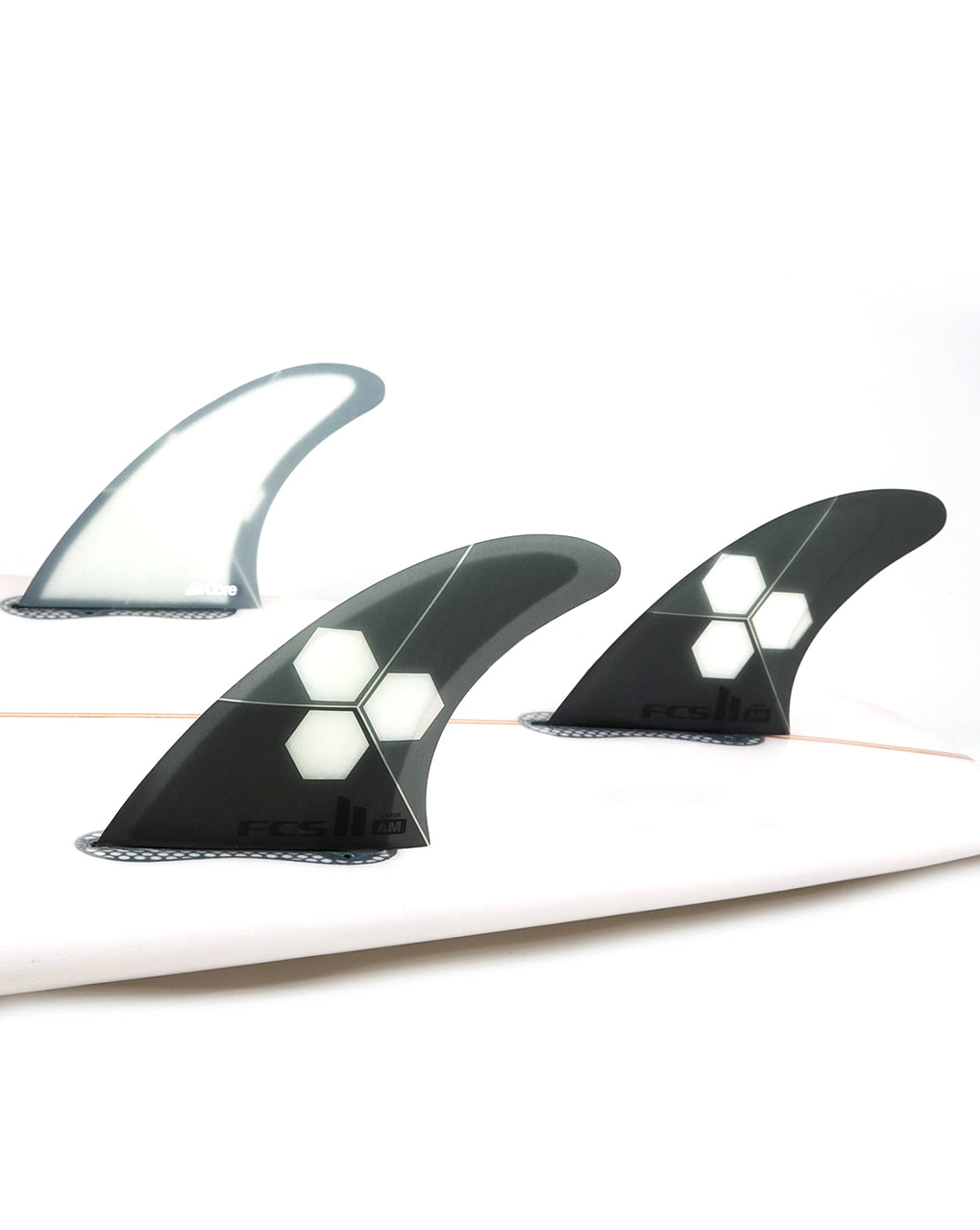 FCS II AL MERRICK PC AIR CORE TRI-QUAD FINS - GREY (MEDIUM~LARGE)