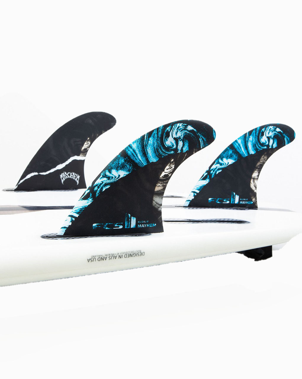 FCS II MAYHEM TRI FIN SET MEDIUM - BLUE