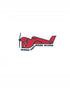 GREENOUGH AIRPLANE SMALL STICKERS - RED