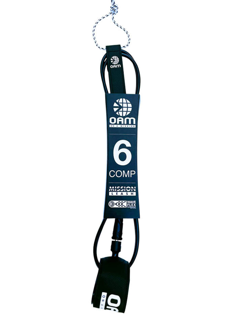 OAM 6' COMP MISSION ULTRALIGHT LEASH - BLACK