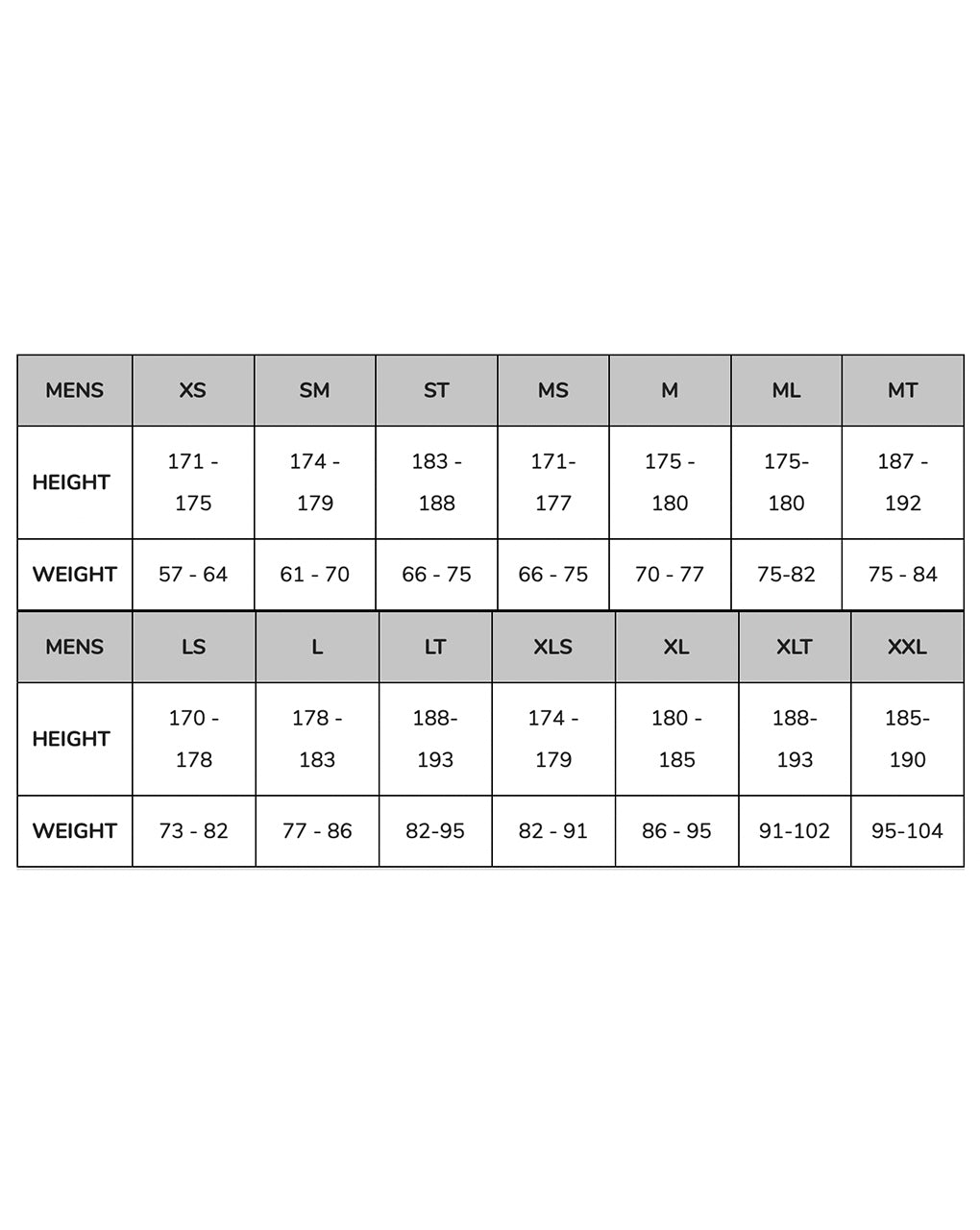 2MM L/S SPRINGSUIT MEN'S - BLACK