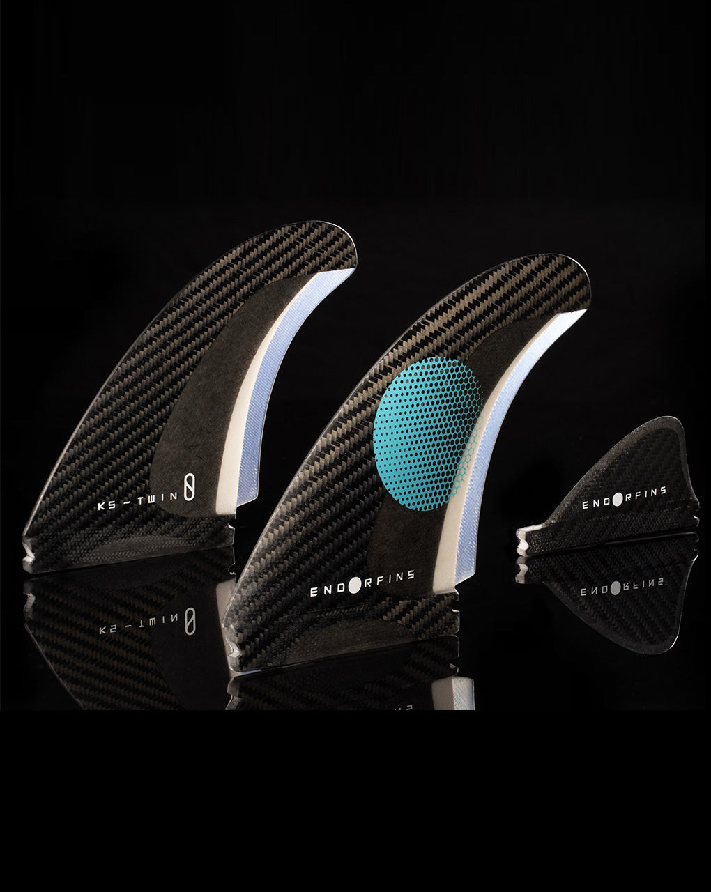 ENDORFINS KS TWIN+2 FIN FUTURES - BLACK/BLUE