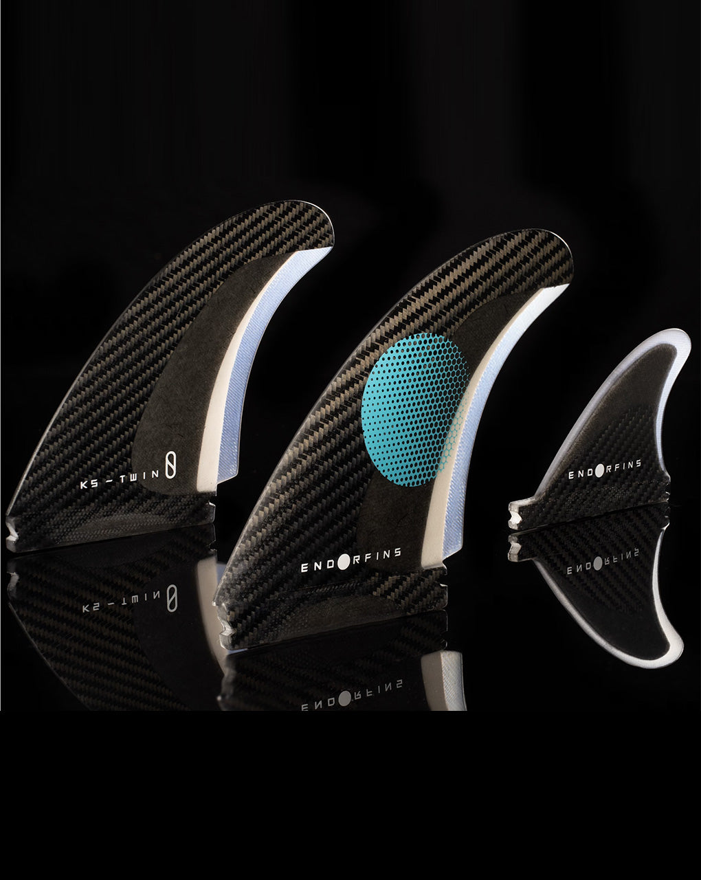 ENDORFINS KS TWIN+2 FIN FUTURES - BLACK/BLUE