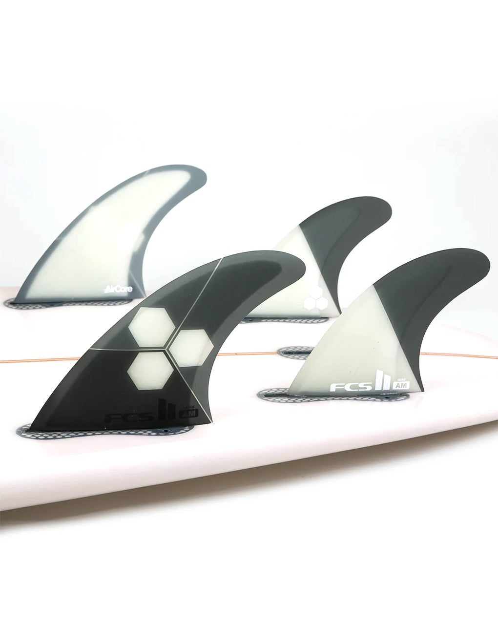 FCS II AL MERRICK PC AIR CORE TRI-QUAD FINS - GREY (MEDIUM~LARGE)