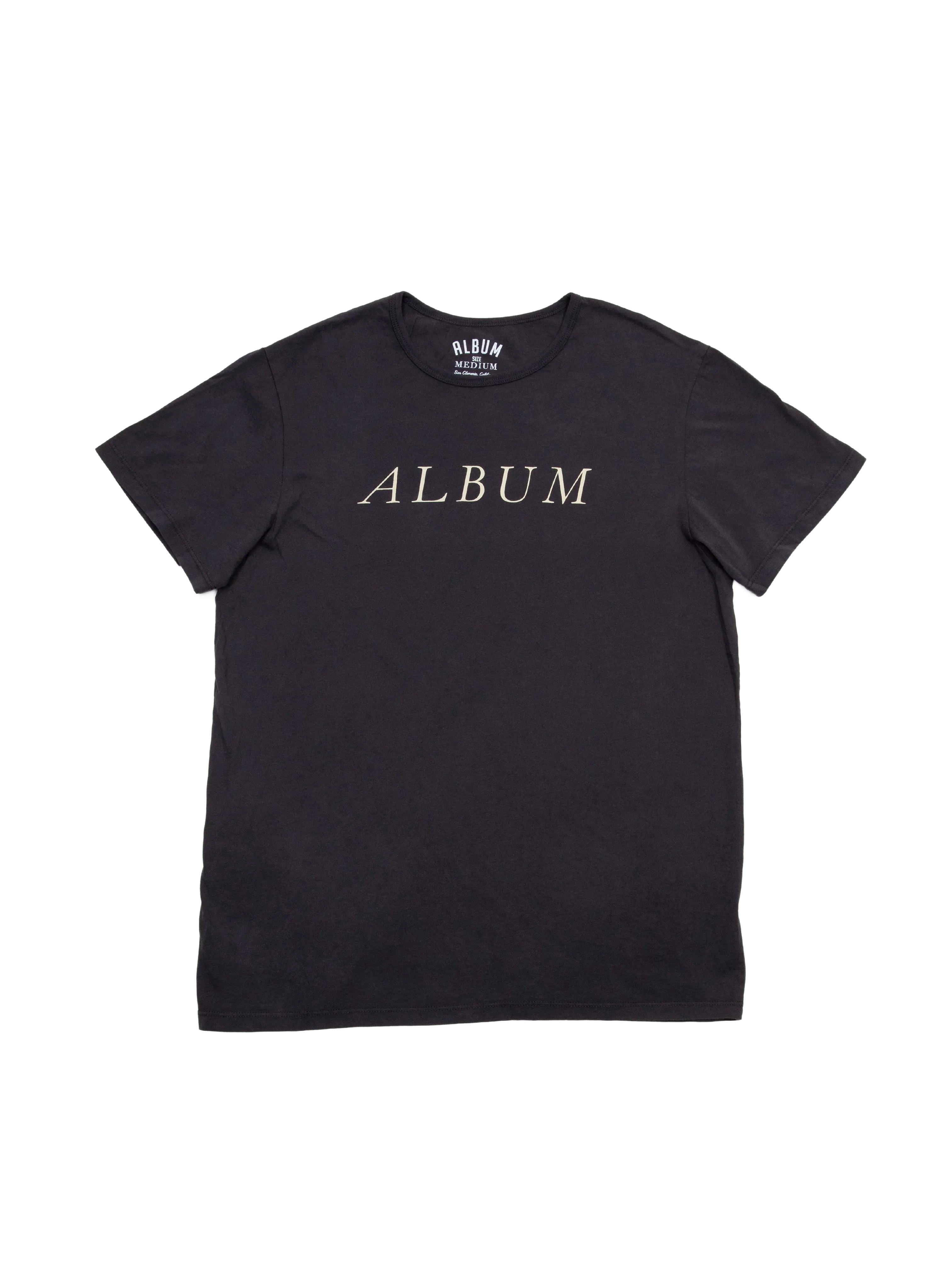 ALBUM SCRIPT TEE - BLACK